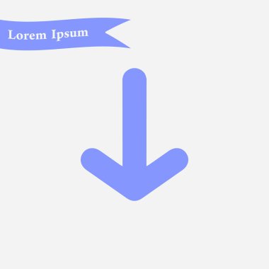 Ok simgesi. Kara navigasyonu için işaretçi yönünü.