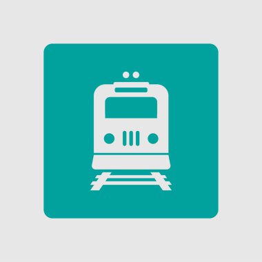 Tren simgesi. Metro sembolü. Tren istasyonu işareti.