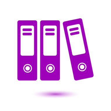 Evrak ve belgeler Office klasörler. Arşiv klasör simgesi. 