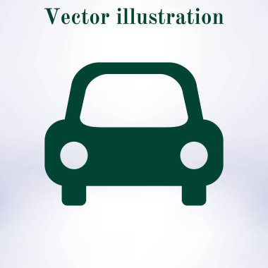 Taşıma simgesi. Araba işareti. Teslimat taşıma sembolü.