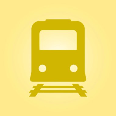 Tren simgesi. Metro sembolü. Tren istasyonu işareti.