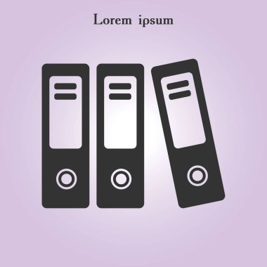 Evrak ve belgeler Office klasörler. Arşiv klasör simgesi. 