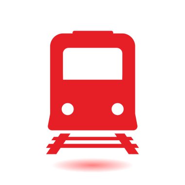 Tren simgesi. Metro sembolü. Tren istasyonu işareti.