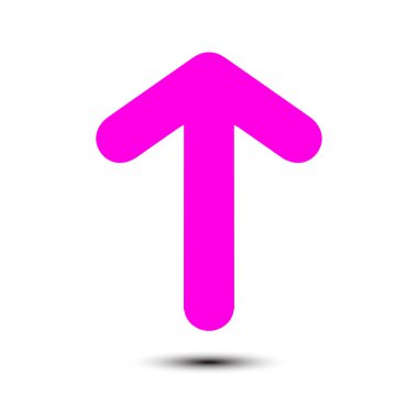 Ok simgesi. Kara navigasyonu için işaretçi yönünü.