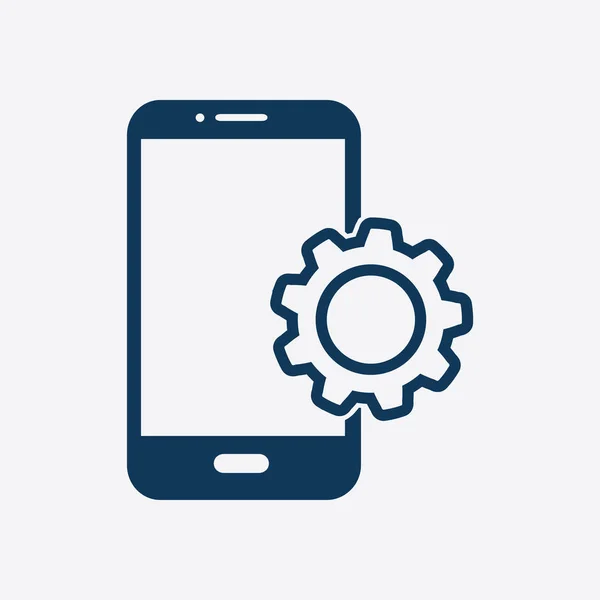 Ikona Usługi Inteligentnego Telefonu Wsparcie Dla Użytkowników Mobilnych — Wektor stockowy