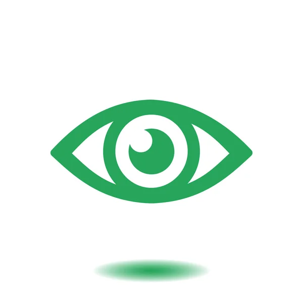 Icono Del Ojo Sistema Vigilancia Vigilancia Estilo Diseño Plano — Vector de stock