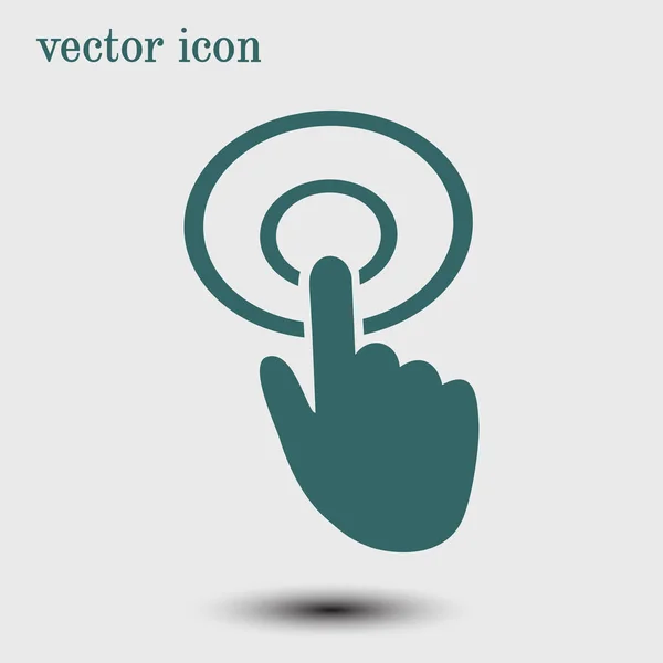 Zeichensymbol Mit Dem Cursor Zeiger Symbol Moderne Website Navigation Flache — Stockvektor