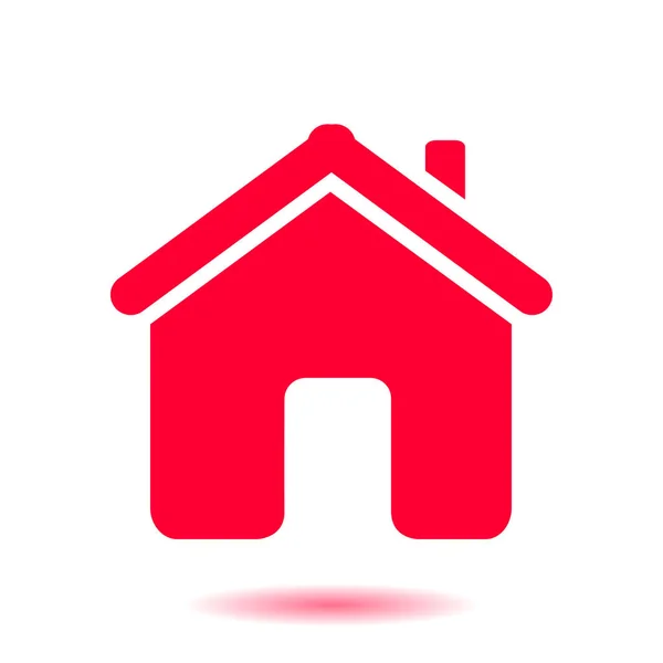 Vector Home Icono Estilo Diseño Plano — Vector de stock