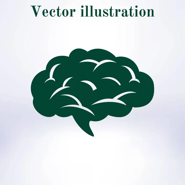 Ícone Cerebral Mente Inteligente Humana Símbolo Neurológico — Vetor de Stock