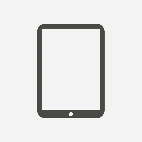 Ícone Tablet Digital Moderno Ícone Design Plano — Vetor de Stock
