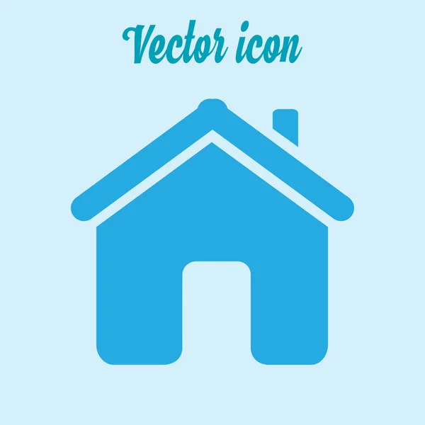 Vector Home Icône Dans Style Design Plat — Image vectorielle