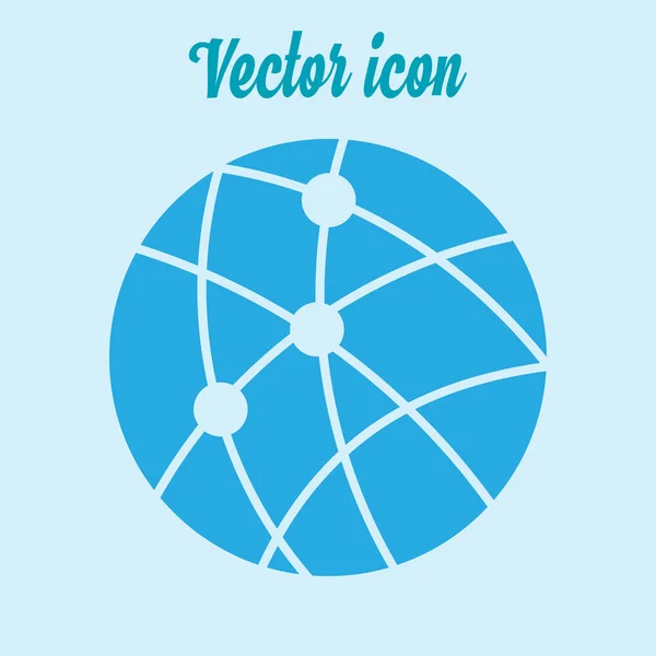 Símbolo Signo Icono Tecnología Global Red Social — Vector de stock