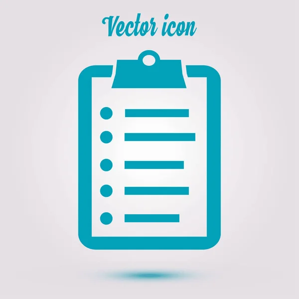 Check list vector icon. Shopping list token. Flat design style.