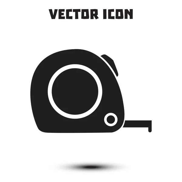 Reape Measure Icon Строительный Символ Рулетки Размеры Измерения Создать Нарезку — стоковый вектор