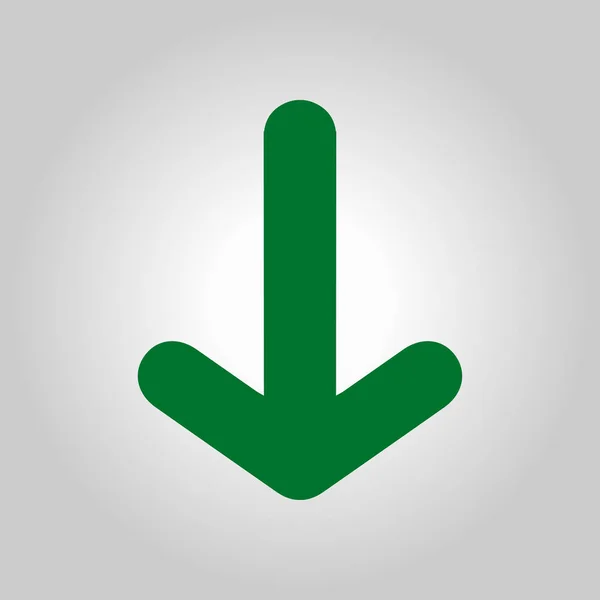 Icono Flecha Dirección Del Puntero Para Navegación Terrestre — Vector de stock