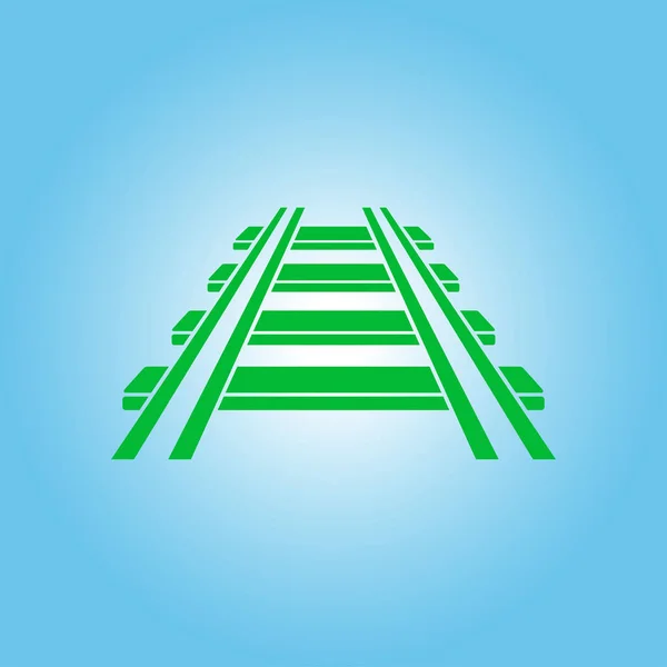 Railroad Icon Train Sign Track Road Symbol — Stock Vector