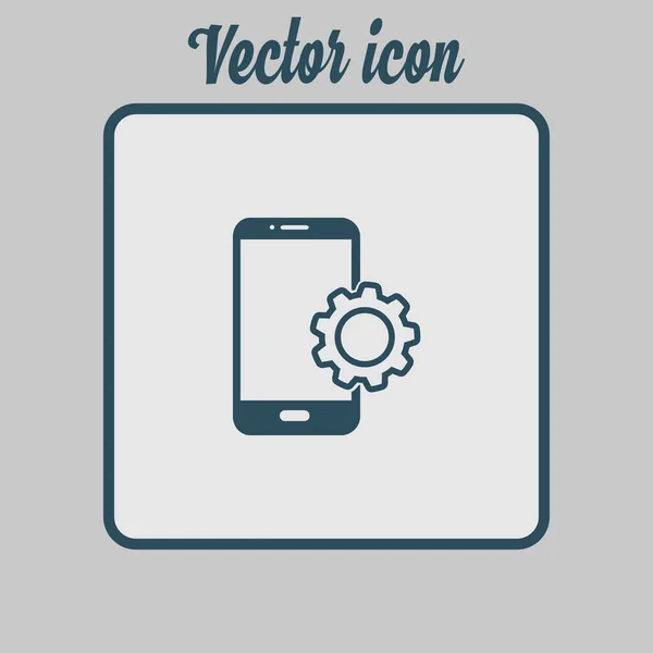 Icono Servicios Teléfono Inteligente Soporte Para Usuarios Móviles — Vector de stock