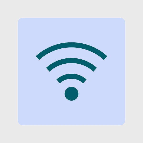 Wifi Symbolen Vector Trådlösa Nätverksikonen Platt Designstil — Stock vektor