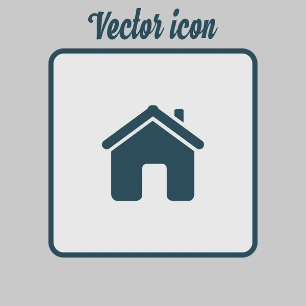 Vector Home Icon Flat Design Style — Stock Vector