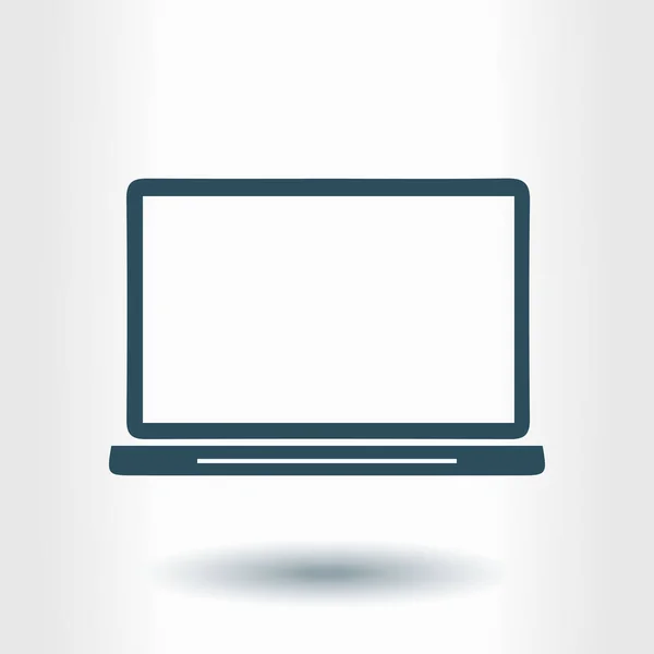 Jednoduché Ikony Laptop Vektorové Ilustrace — Stockový vektor
