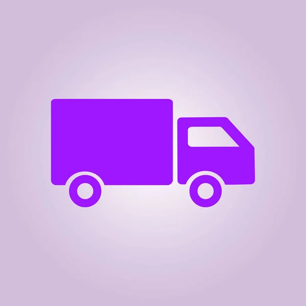 Delivery Truck Sign Icon Cargo Van Symbol Shipments Free Delivery — Stock Vector