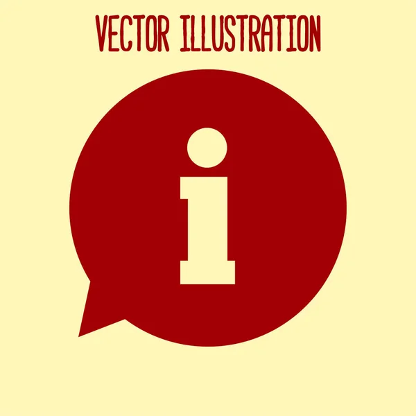 Simbolul Bulei Vorbire Design Plat Stil — Vector de stoc