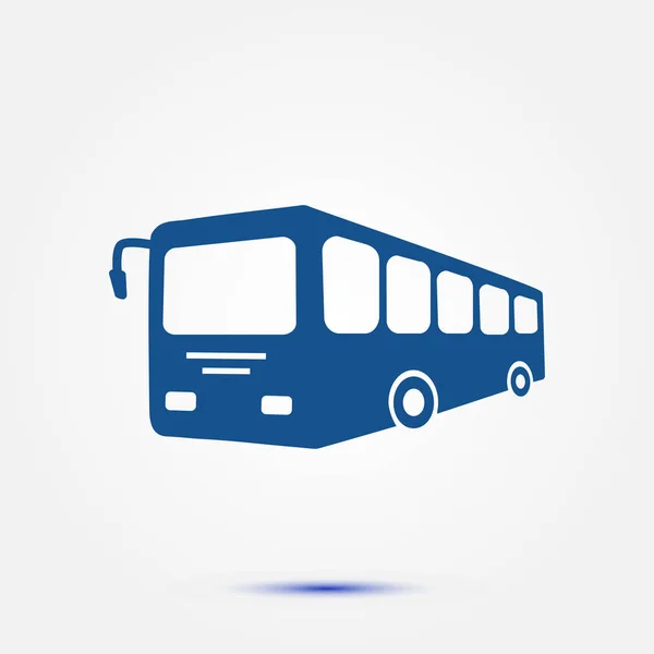 Bus Sign Icon Public Transport Symbol Flat Design Style — Stock Vector