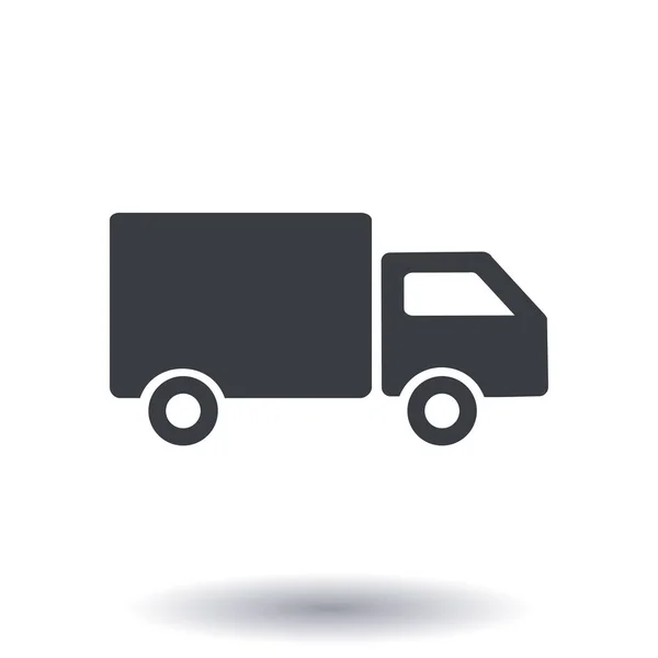 Delivery Truck Sign Icon Cargo Van Symbol Shipments Free Delivery — Stock Vector