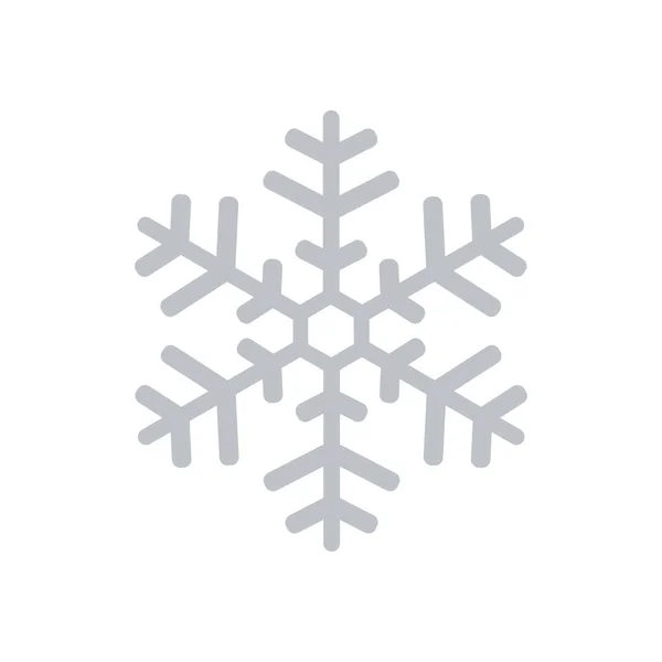 Піктограма Сніжинки Новорічна Прикраса Святкування Нового Року Різдва — стоковий вектор