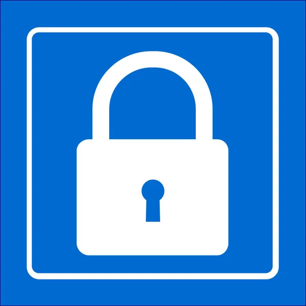 Lock Icon User Login Authenticate Icon Flat Design Style — Stock Vector