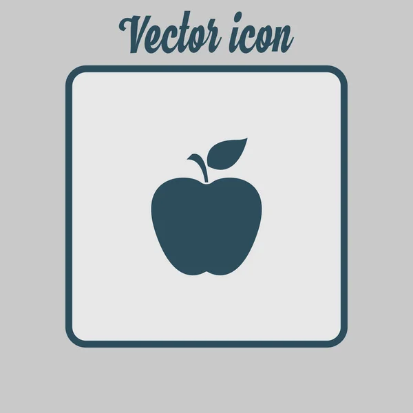 Icono Apple Concepto Comida Saludable Símbolo Naturopatía — Vector de stock