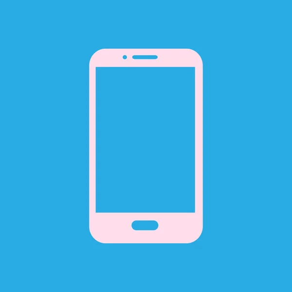 Vector Illustration Smartphone Icon Flat Design Style — Stock Vector