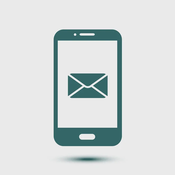 Mail Smartphone Icône Sms Symbole Signe Courrier Mobile — Image vectorielle