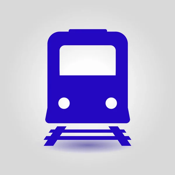 Icono Del Tren Símbolo Metro Señal Estación Ferroviaria — Vector de stock