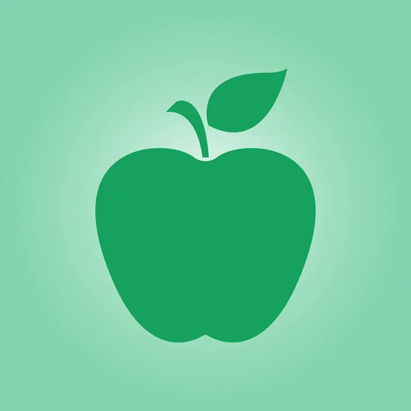 Apple Icon Healthy Food Concept Naturopathy Symbol — Stock Vector