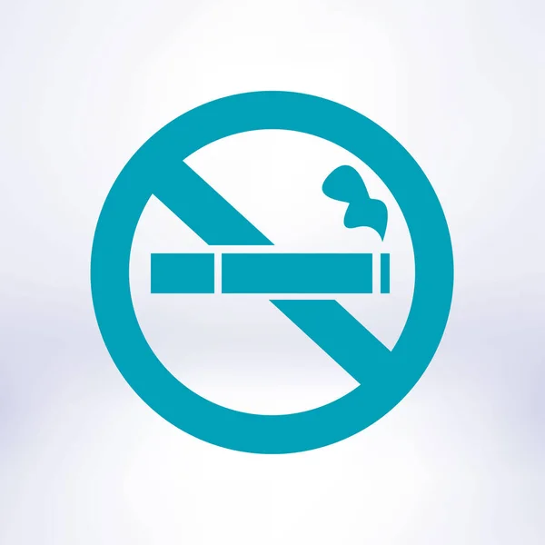 Smoke Icon Stop Smoking Symbol Vector Illustration Filter Tipped Cigarette — Stock Vector