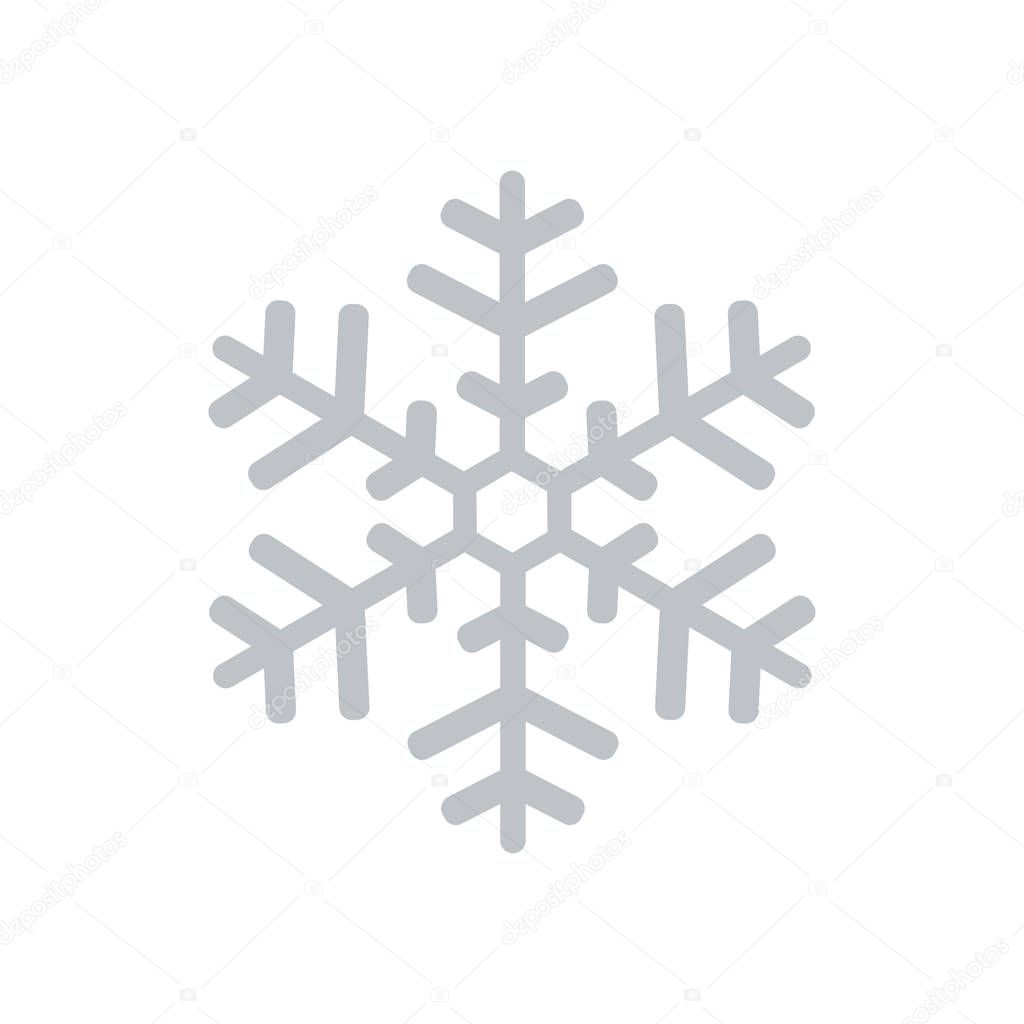 Snowflake icon. New Year decoration. All to celebrate the New Year and Christmas.