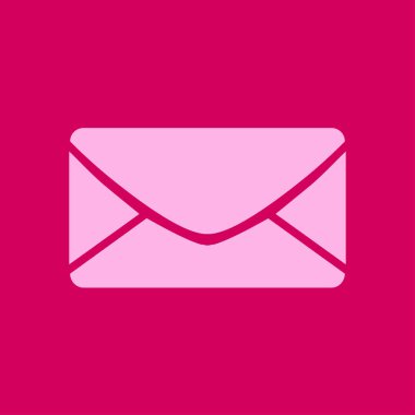 Düz simgesi mektup. Posta simgesi. Vektör simgesi. 