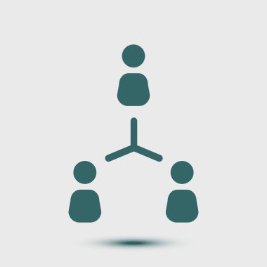 İletişim kavramı, vektör çizim basit simgesi