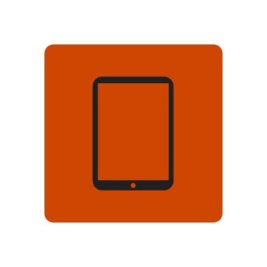 Modern dijital tablet Pc simgesi. Düz tasarım simgesi. 