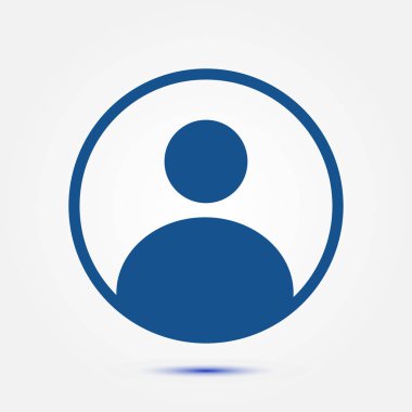 Bağlantı işareti. Kullanıcı işareti simgesi. Kişi sembolü. İnsan avatar. Düz stil. 