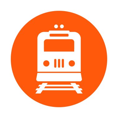 Tren simgesi. Metro sembolü. Tren istasyonu işareti.