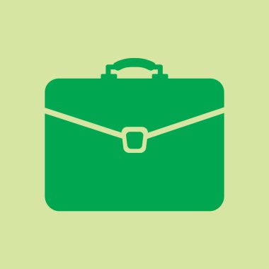 Evrak çantası ikonu, vektör illüstrasyonu. düz tasarım biçimi. 