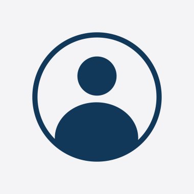 Bağlantı işareti. Kullanıcı işareti simgesi. Kişi sembolü. İnsan avatar. Düz stil. 