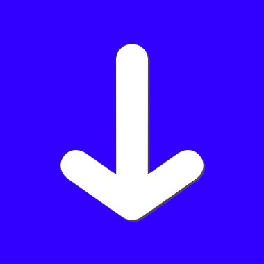 Ok simgesi. Kara navigasyonu için işaretçi yönünü.