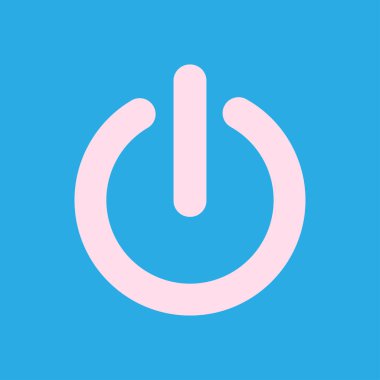 Güç işareti simgesi. Vektör çizim