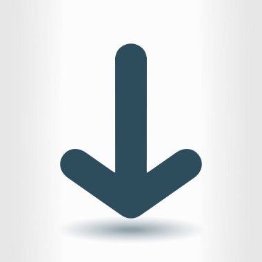 Ok simgesi. Kara navigasyonu için işaretçi yönünü.