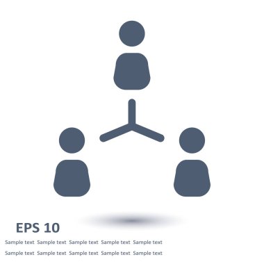 İletişim konsepti. Sosyal ağ tek simgesi. Küresel teknoloji İş dünyasındaki sosyal bağlantılar ağı.