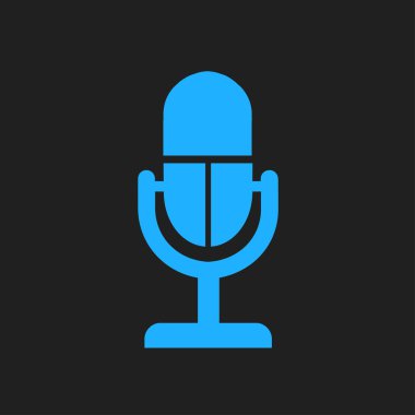 Hoparlör simgesi. Canlı müzik işareti. Düz tasarım stili. 