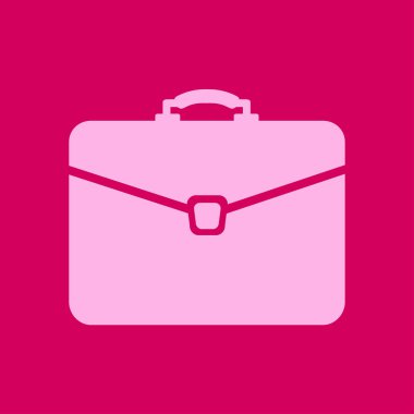 Evrak çantası ikonu, vektör illüstrasyonu. düz tasarım biçimi. 